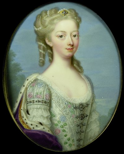 Portret van Anne, Prinses Royal en Prinses van Oranje (1709-1759) door Christian Friedrich Zincke